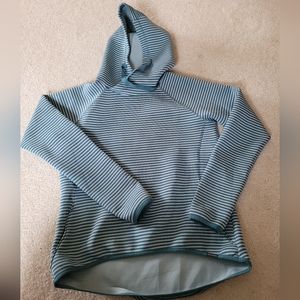Blue Striped Columbia Castella Peak Hooded Sweatshirt - Size M